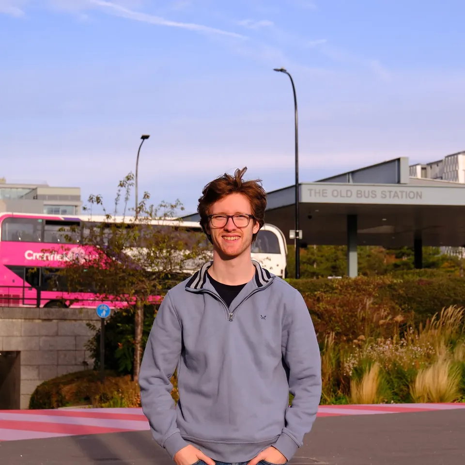 Jak Lawrence-Hill by the Old Bus Station in Central Milton Keynes